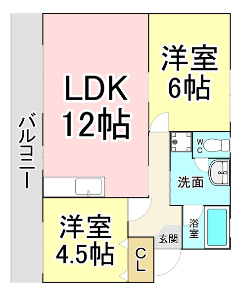 ユートピア葛原の間取り