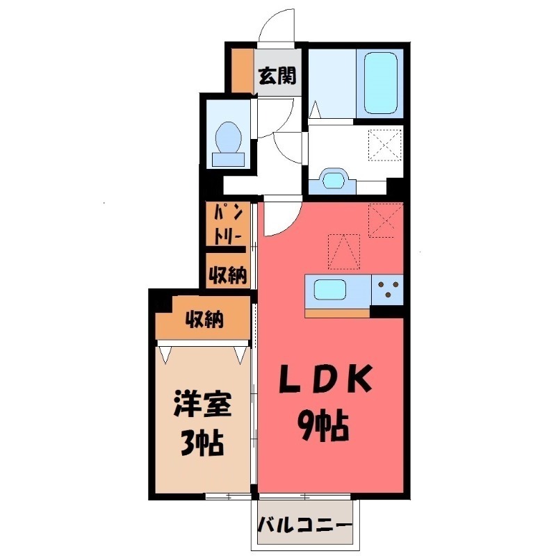 プラシエンテ Ａの間取り