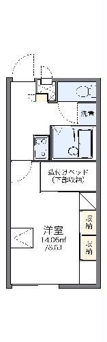 レオパレスプレシオ２１Ｃの間取り