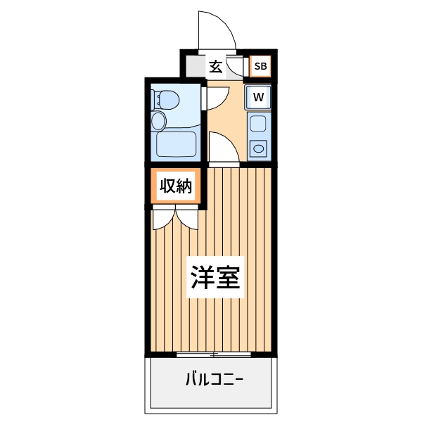 【大和市南林間のマンションの間取り】