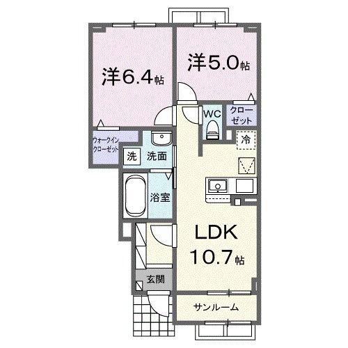 エンブレイス　アイの間取り