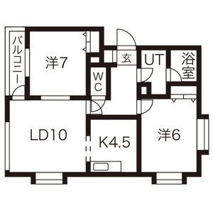 コルティール3番館の間取り