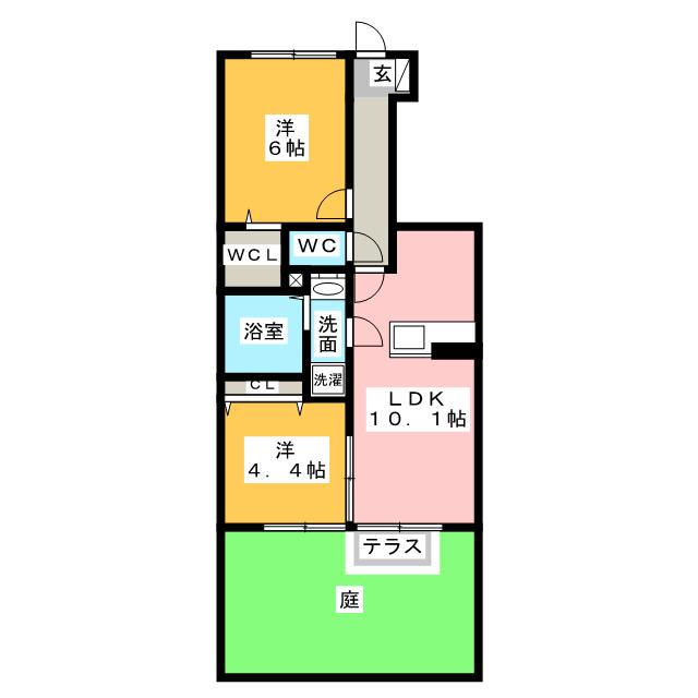 ヴェルドミール　Ｂの間取り