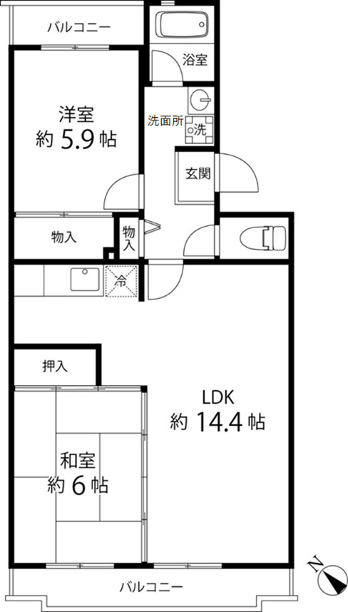 鎌倉グリーンヒルズの間取り