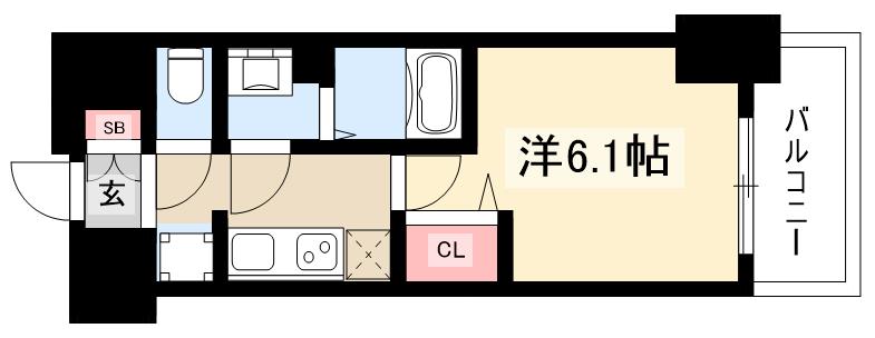 プレサンス　THE　MOTOYAMAの間取り