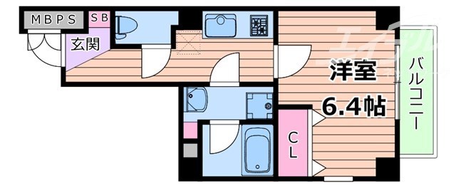 吹田市千里山東のマンションの間取り