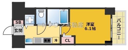 名古屋市中村区名駅南のマンションの間取り