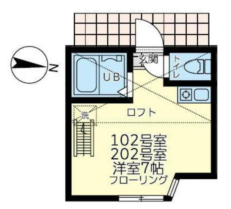 横浜市磯子区坂下町のアパートの間取り