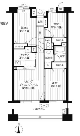 パークビューステージ東陽町の間取り