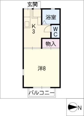 オリエントハイツ鵜沼の間取り