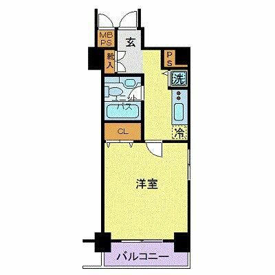 港区元赤坂のマンションの間取り