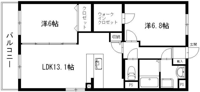 グランストーク中野町の間取り