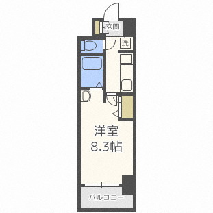 クレストコート難波サウスの間取り