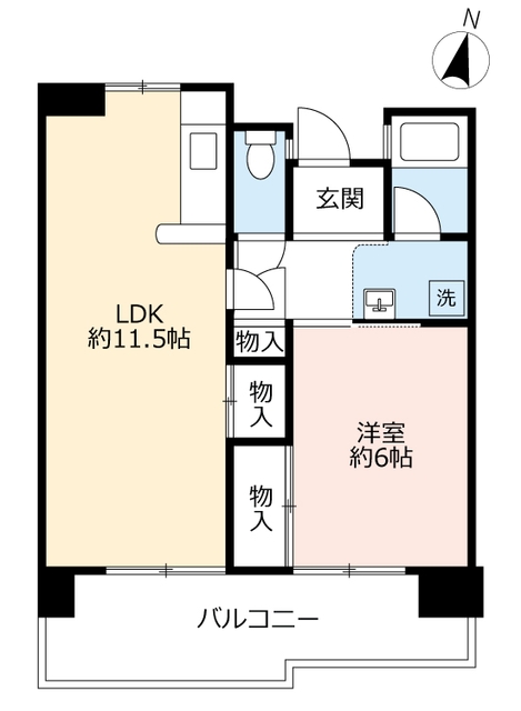 ＵＲ四箇田の間取り