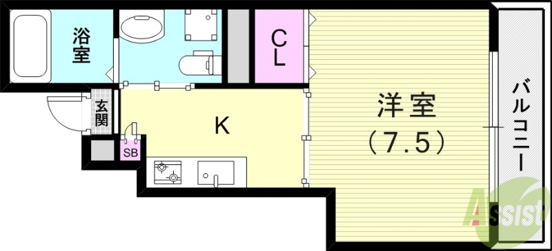 セントポーリア明石の間取り