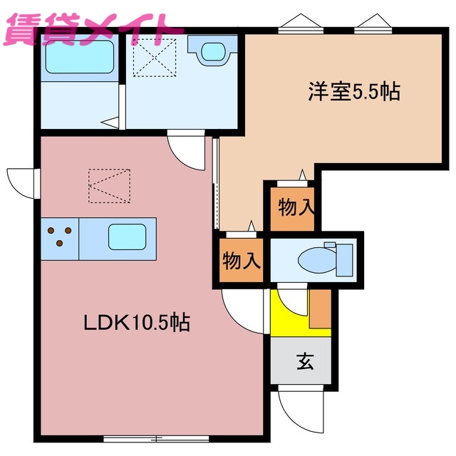 リーブルファイン河原田町の間取り