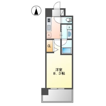 レーベスト志賀本通の間取り