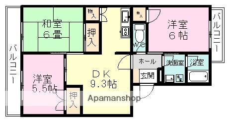 レシェヌーの間取り