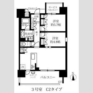 グランパセオ名駅那古野の間取り