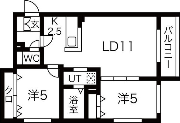 テラスココロの間取り