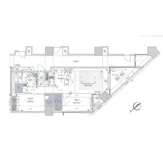 小田原市城山のマンションの間取り