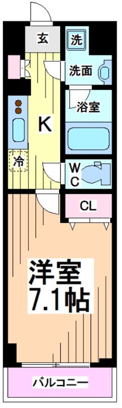 川崎市多摩区三田のマンションの間取り