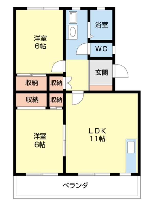 ハイツ山崎の間取り