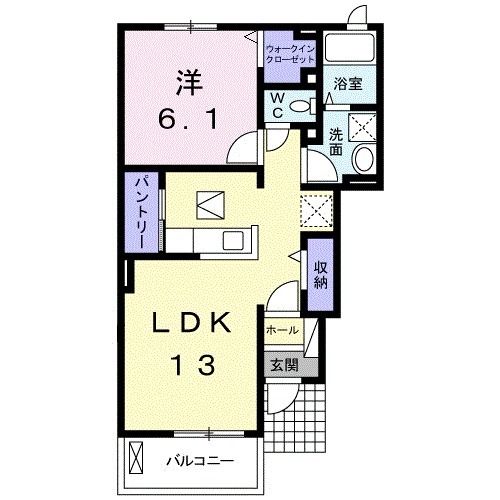 【橋本市高野口町伏原のアパートの間取り】