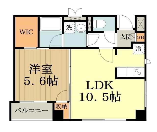 小金井市貫井北町のマンションの間取り