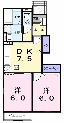 プラティーク　シャルマンの間取り