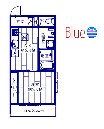 横浜市鶴見区汐入町のアパートの間取り