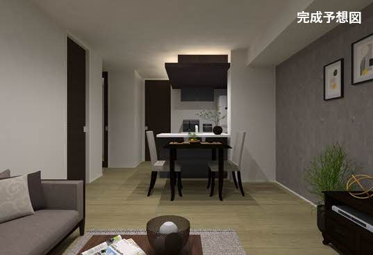 居室・リビング　ＣＧ家具写真になります。物件に付帯するものではありません。