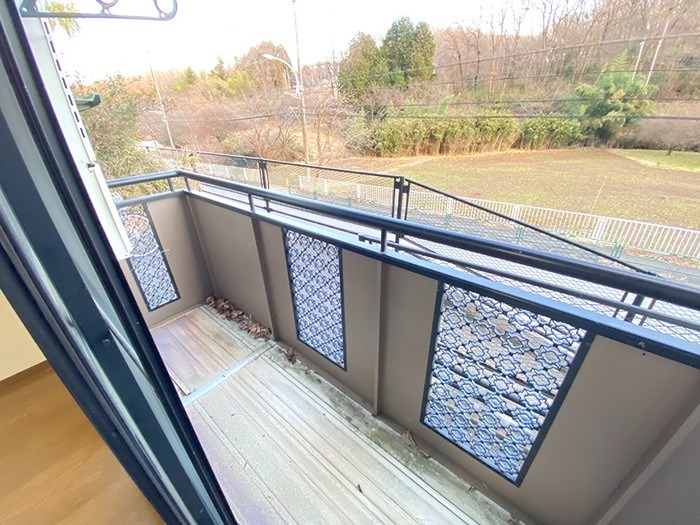 バルコニー　南東向きです。