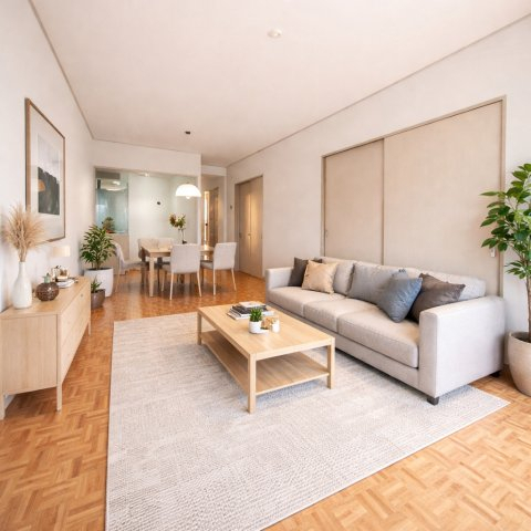 居室・リビング　※CG画像によるバーチャルステージングとなります。写真にある