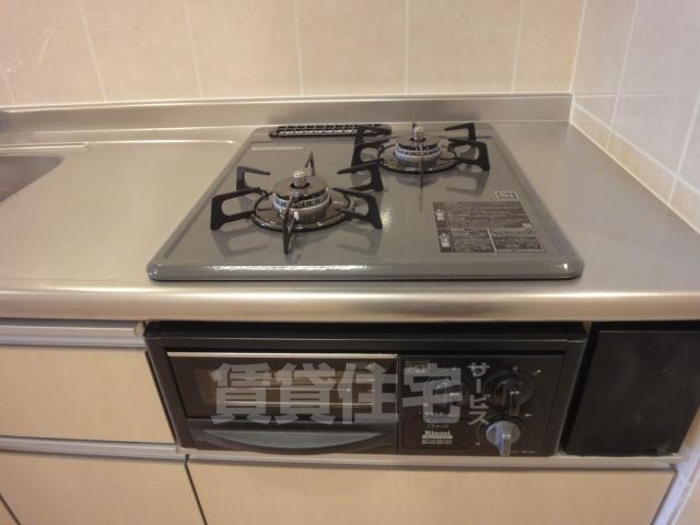 キッチン　２口コンロ