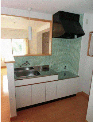 キッチン　※同タイプ別部屋の画像です