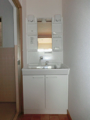 洗面設備　※同タイプ別部屋の画像です