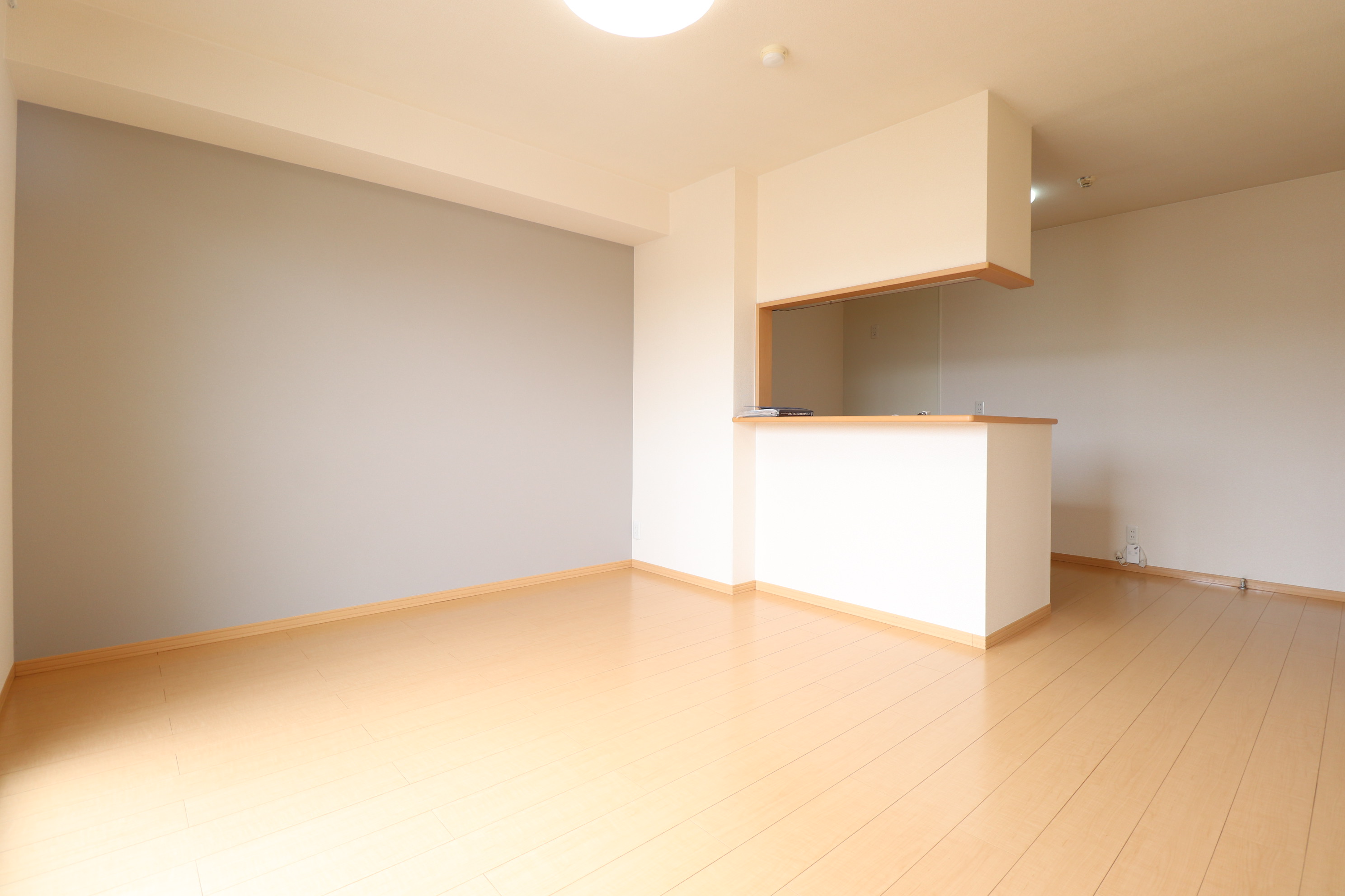 居室・リビング　壁紙も素敵な12帖の広々リビング♪