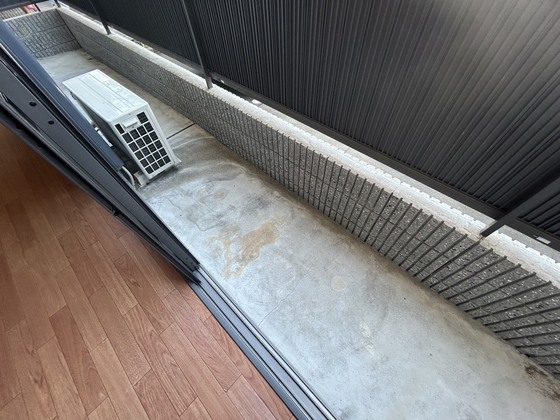バルコニー　※別部屋の写真です