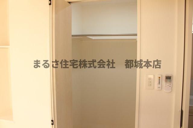収納　たっぷりとした収納スペースです
