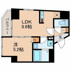 ＪＲ中央線 御茶ノ水駅 徒歩8分 8階建 築13年の間取り写真