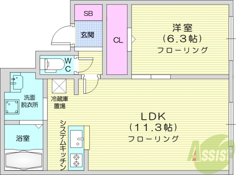 地下鉄東西線 発寒南駅 徒歩7分 4階建 新築の間取り写真