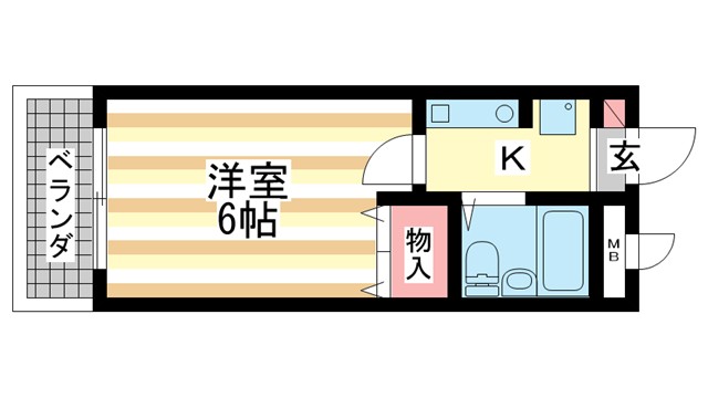 シティパレス富雄北の間取り写真