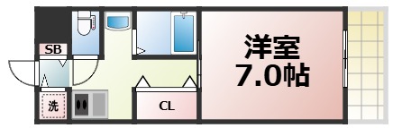 地下鉄谷町線 谷町四丁目駅 徒歩8分 10階建 築14年の間取り写真
