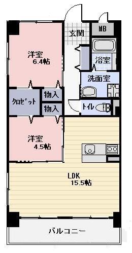 リヴェール末広の間取り写真