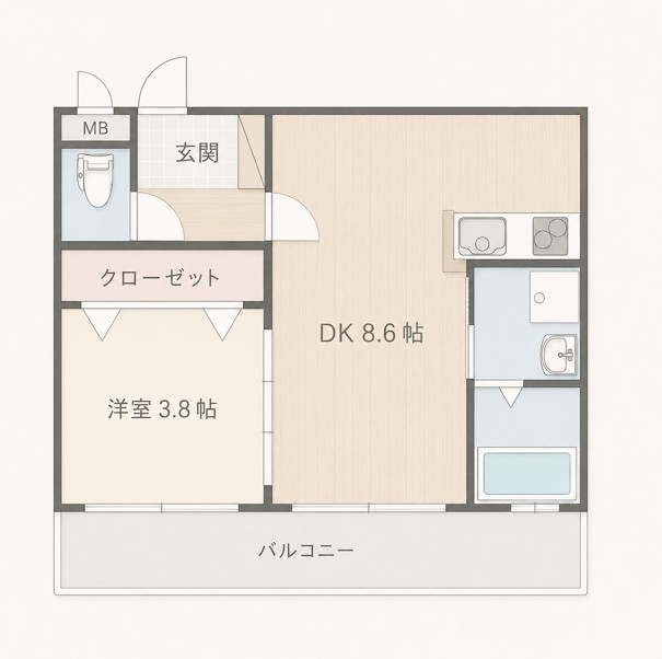 リファレンス中央町の間取り写真