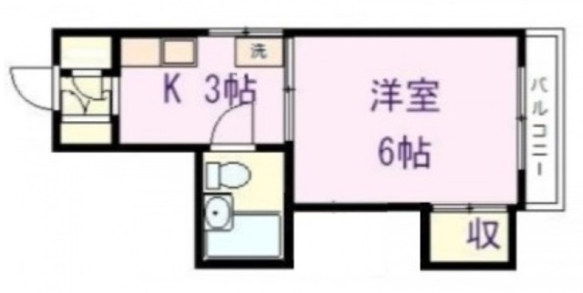 ＪＲ山陽本線 横川駅 徒歩8分 5階建 築38年の間取り写真