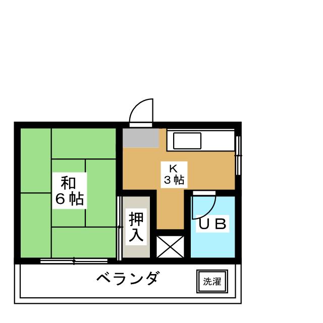 原コーポの間取り