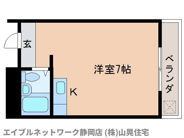 静岡市駿河区手越原のマンションの間取り