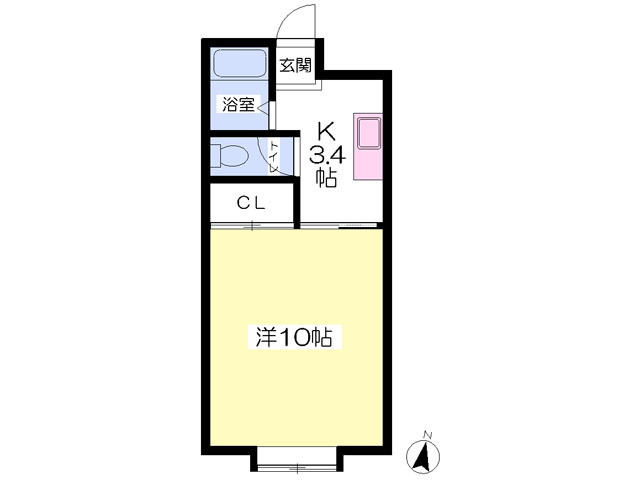 シティプラザ北上Ｄ_間取り_0